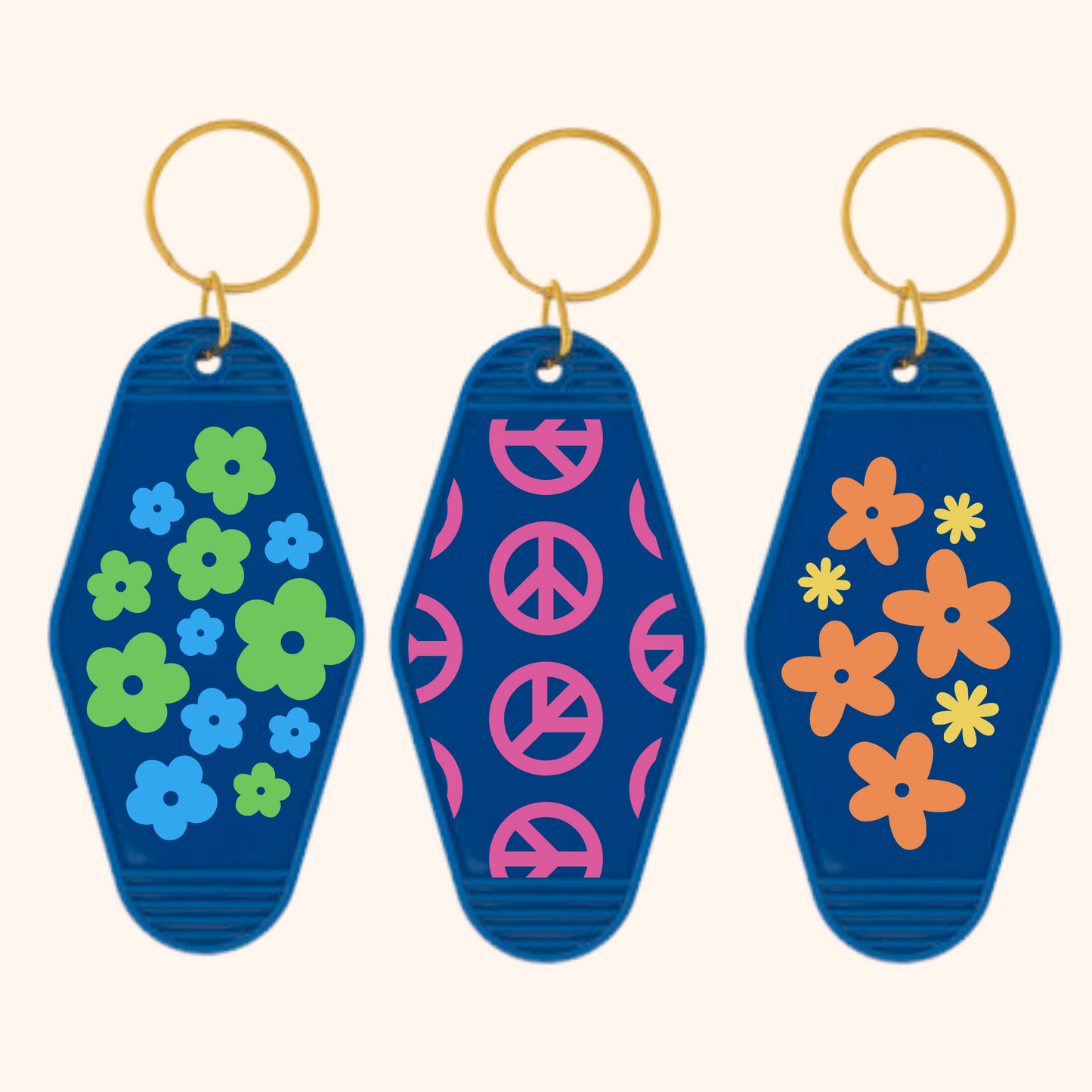 Motel KeyChains| Pattern Keychains