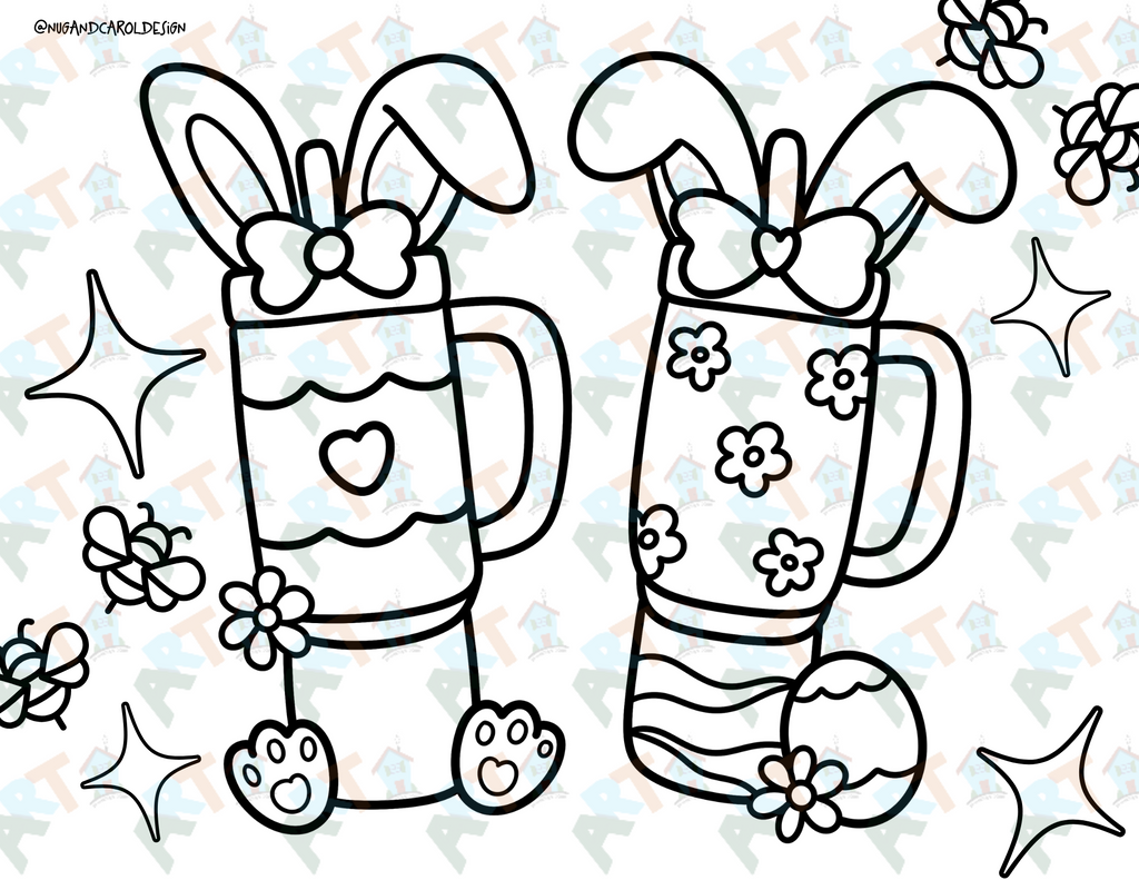 Coloring Pages| Spring Vibes Coloring Page