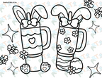 Coloring Pages| Spring Vibes Coloring Page