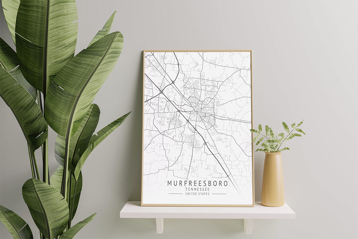 Tn Map Wall Art