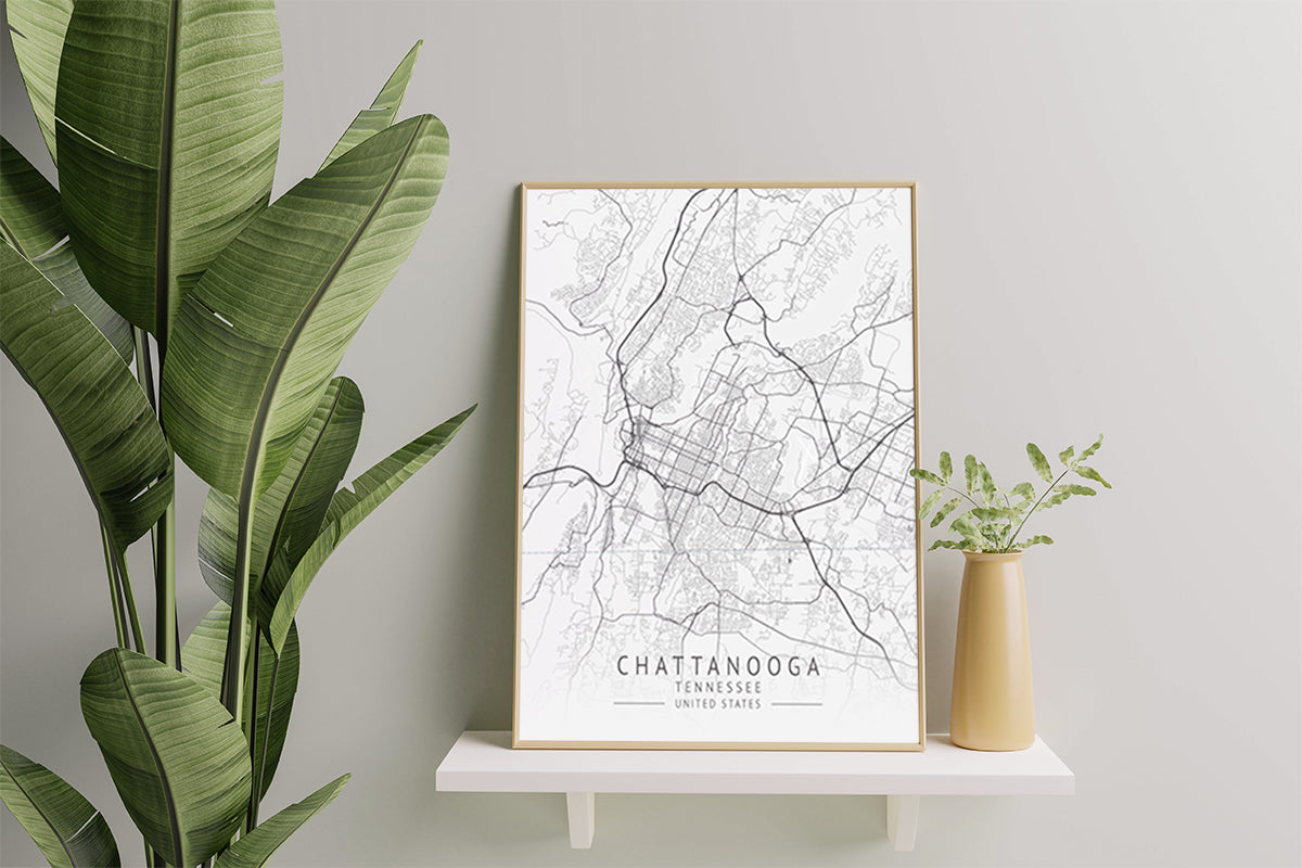 Tn Map Wall Art