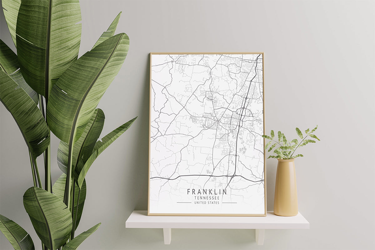 Tn Map Wall Art