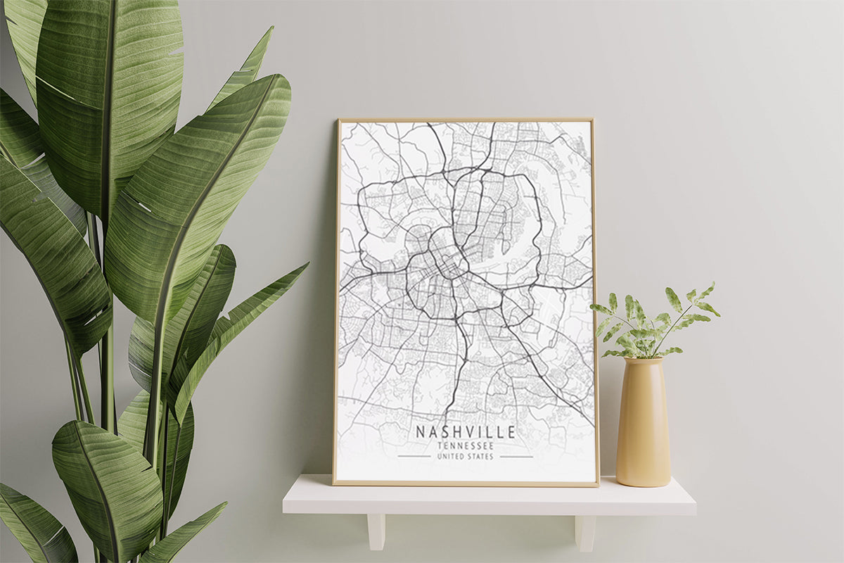 Tn Map Wall Art